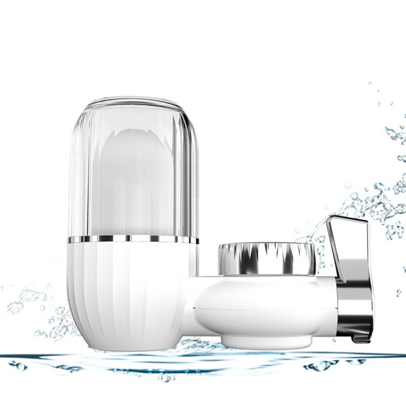 White Transparent Clear Case No Drinking Purifier Water Faucet Tap