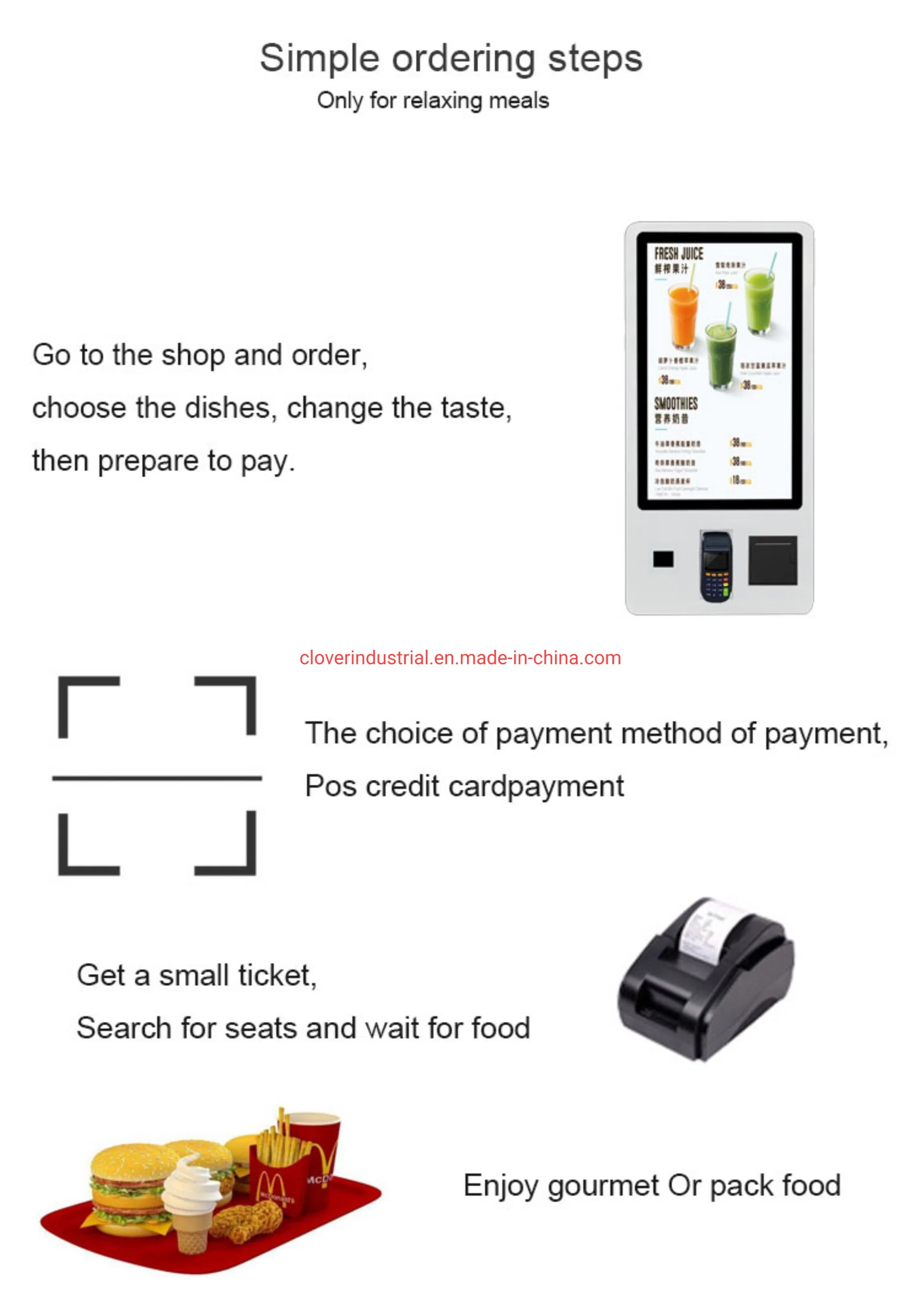 Android Barcode Scanner Touch Screen Self Service Kiosk