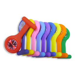 Promotion Gift Colorful Silicone Nurse FOB Watch with Japan Movement