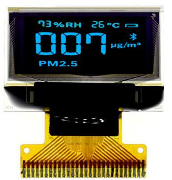 2.42 Inch OLED Display with Yellow Green Blue and White