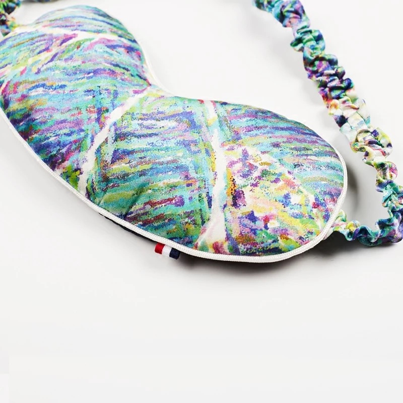 Silk Custom Design Printed Eyemask Sleep Blindfold Manufacture