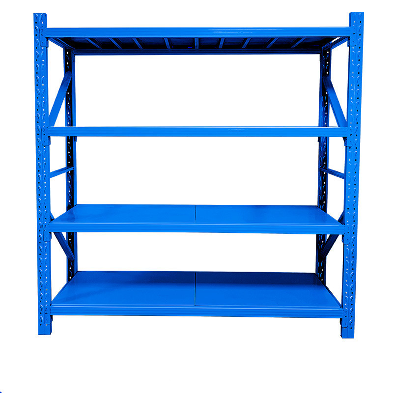 Sturdy Storage Rack 4 Layer Shelf Warehouse Metal Storage Shelves