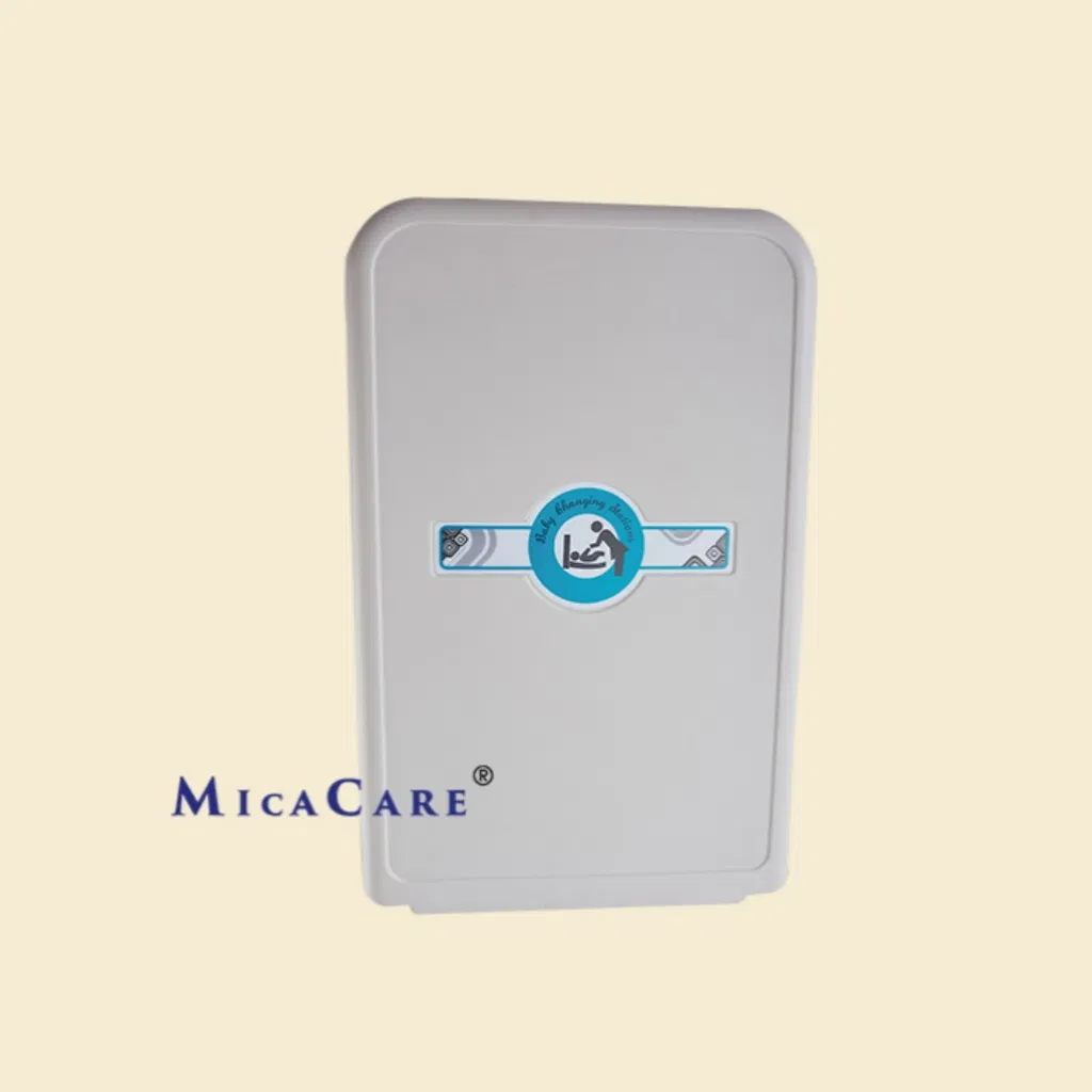 Vertical HDPE Baby Changing Table with Safety Belt System