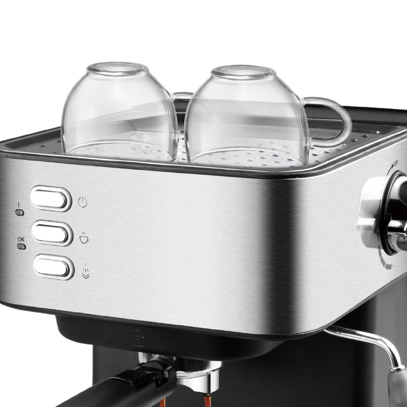European Standard Italian Espresso Aluminum Semi-Automatic Coffee Maker Machine