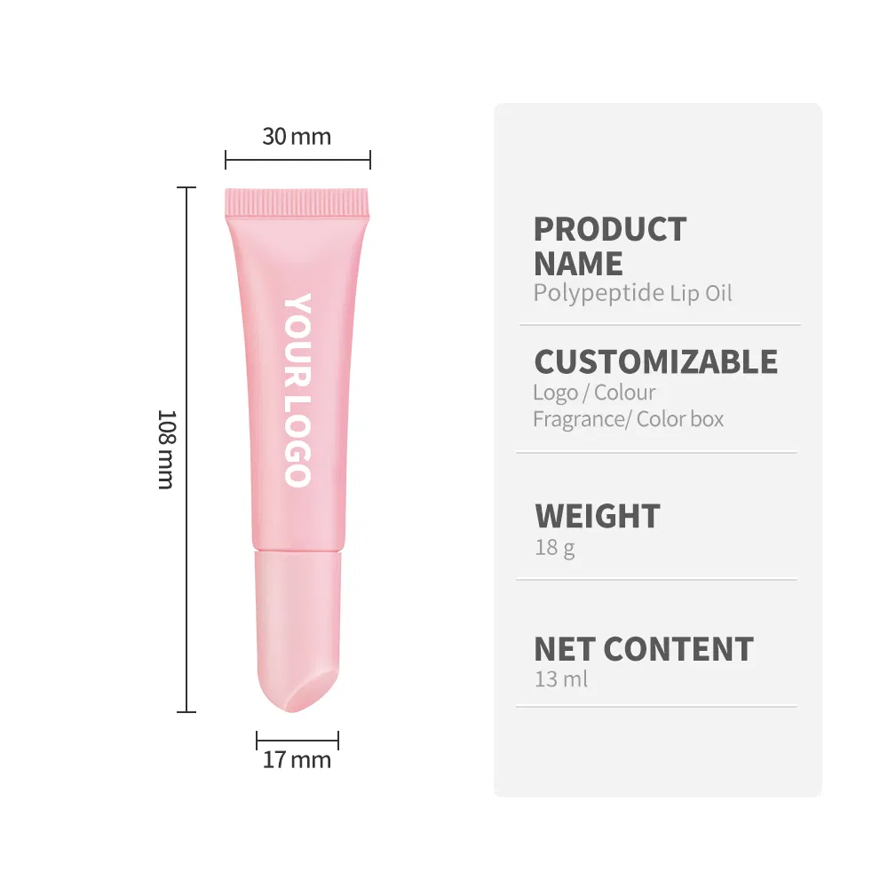 OEM Polypeptide Lip Oil Moisturizing No Logo Lip Tint Colorful Lip Gloss Christmas/Halloween