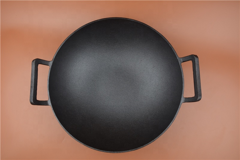 Чугунный вок с антипригарным покрытием, 36 см