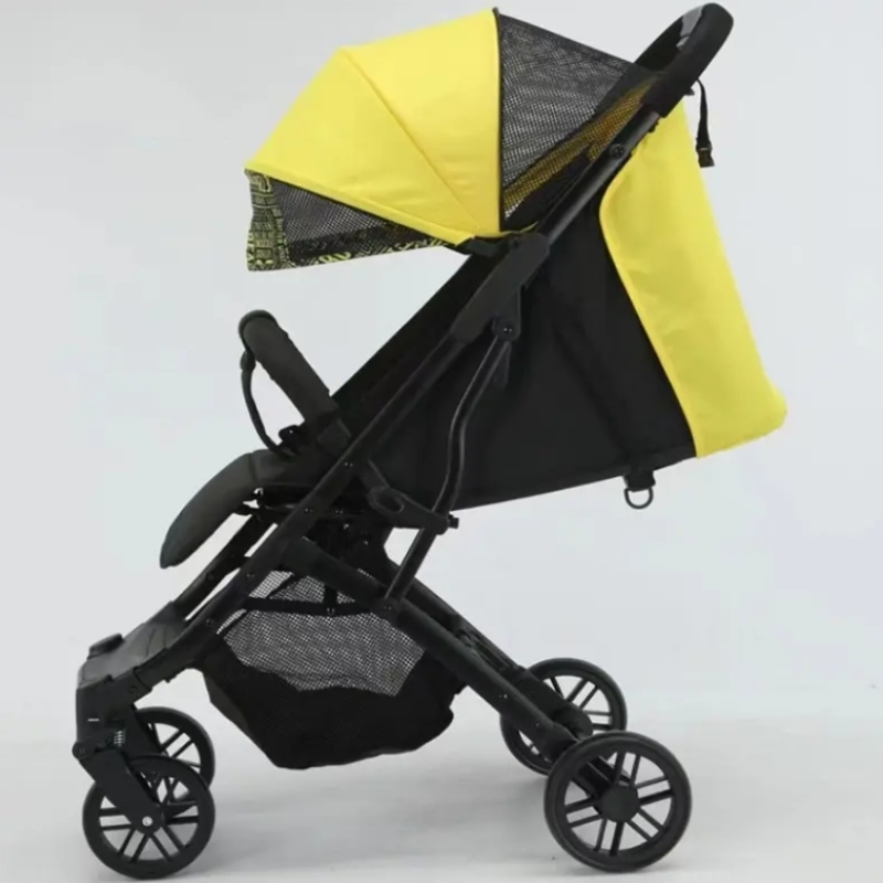 Baby Stroller Can Sit and Lie Down Foldable Buggy Simple and Portable High-View Umbrella