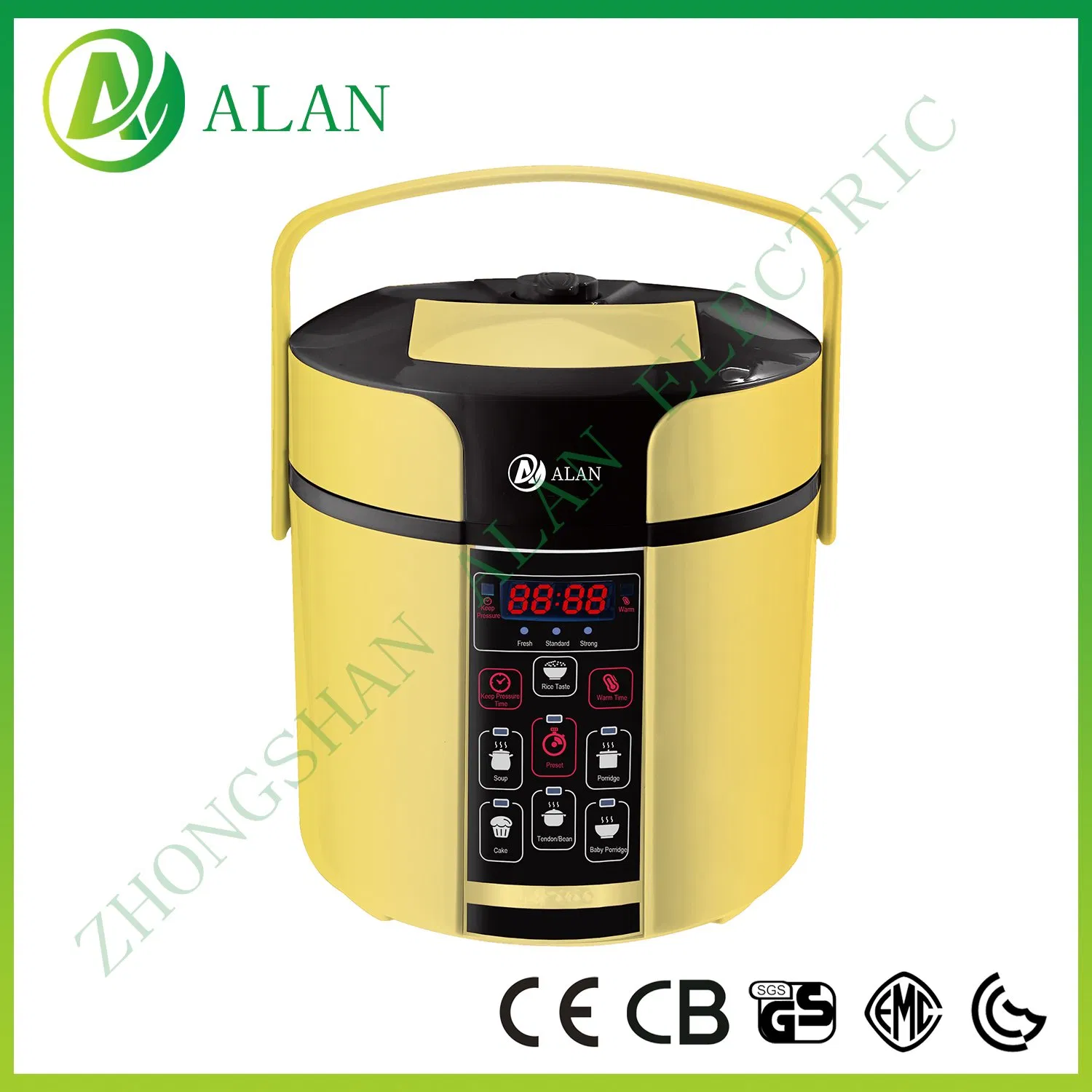Alan 6 Qt Aluminum Alloy Non-Stick Liner Commercial Induction Large Electric Pressure Cooker Electric Multi Cooker