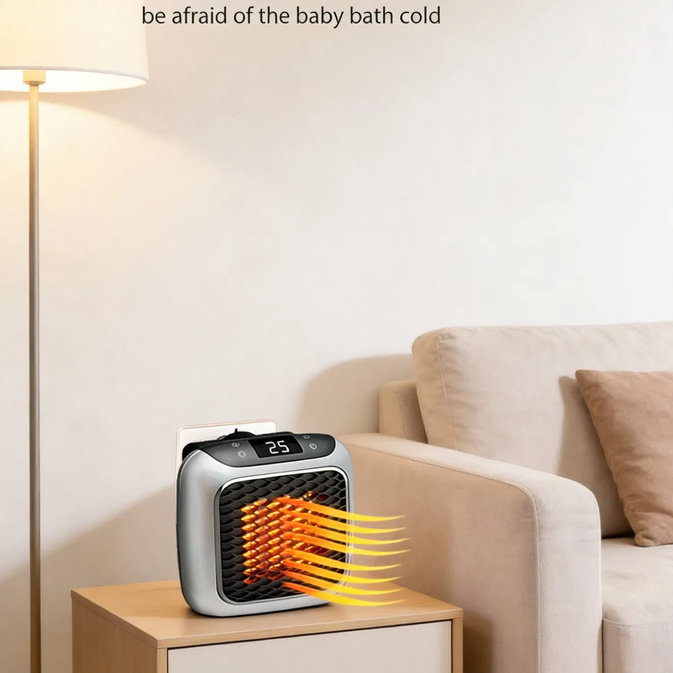 Wall Mountable Heater for Bathroom and Small Spaces