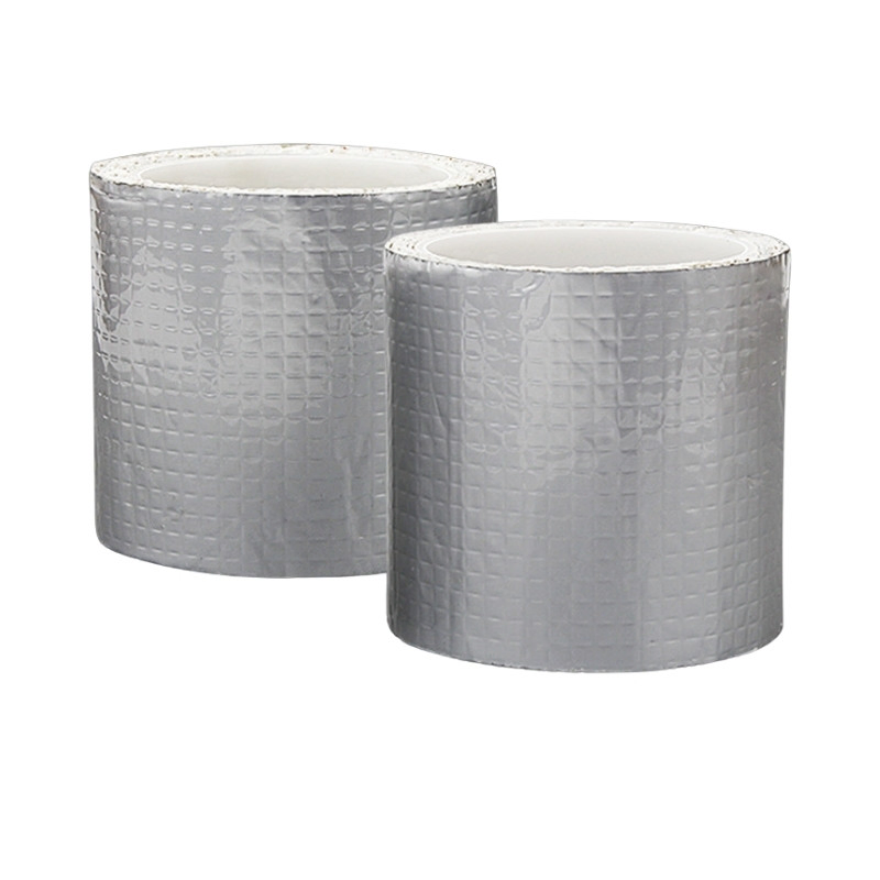 Aluminum Foil Thicken Butyl Rubber Waterproof Flashing Tape Self Adhesive Butyl Metal Roof Sealing Tape Skylight Butyl Sealant Tape