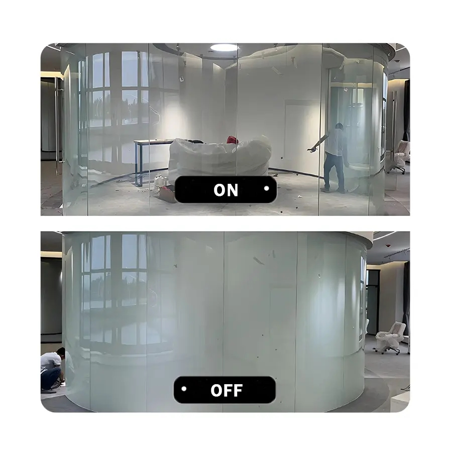 Self Adhesive Privacy Control Smart Glass Film for Windows/Doors DIY Installation
