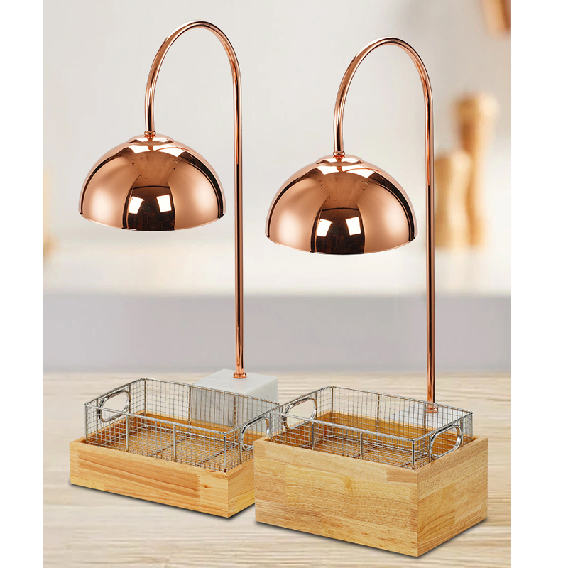 Hotel Banquet Commercial Kitchen Food Plate Warmers Lamp Table Chopping BBQ Display Infared Hot Buffet Heater Insulation Food Warming Station