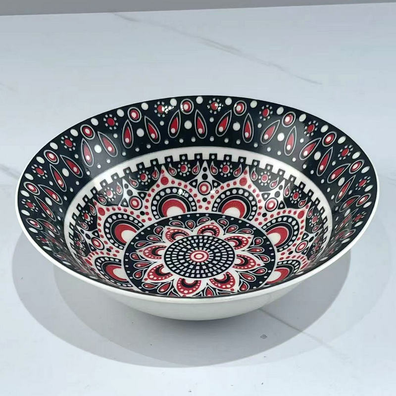 7" 5-10"Salad Food Bowl Pad printing Stamp Porcelainware Ceramics Tableware