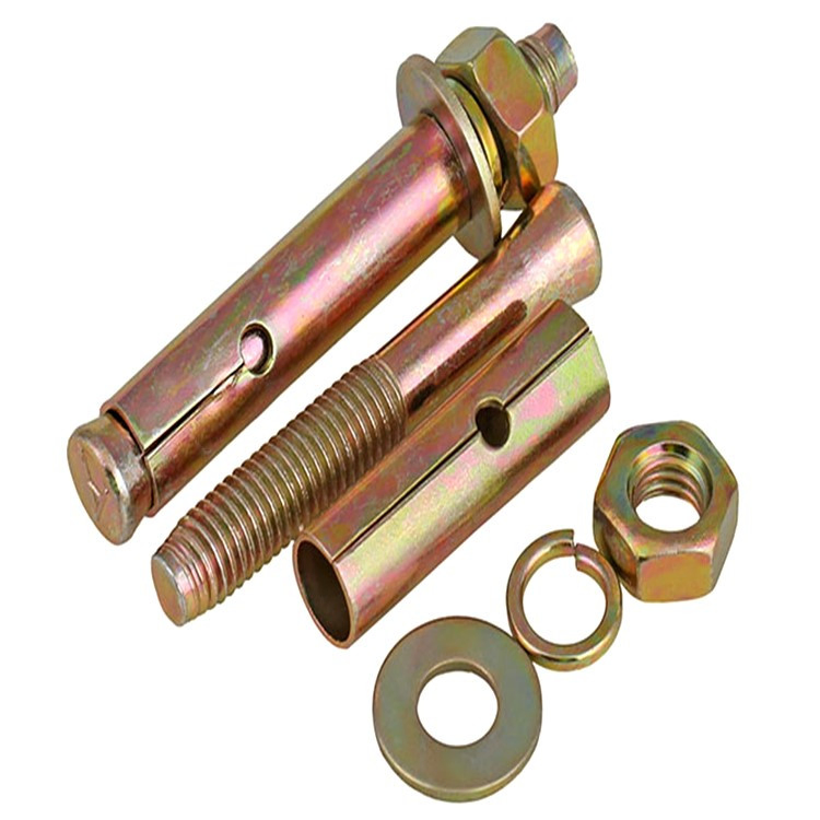 Анкерный болт распорный стальной желтый