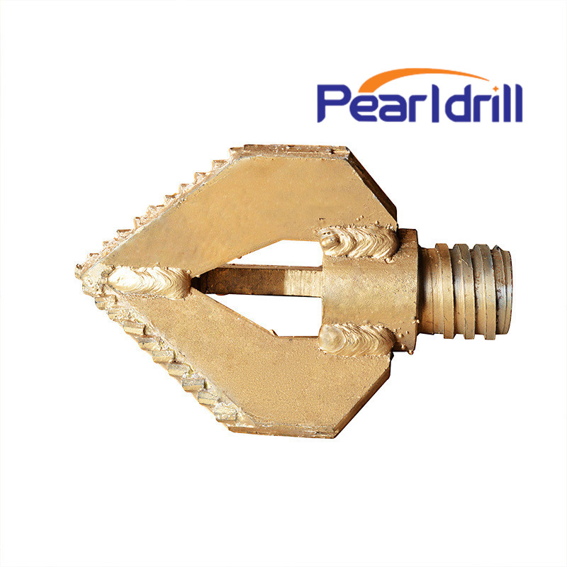 Pealrdrill Fast Speed Three Wings Well Soil Drill Bits Alloy Drill Bit PDC Alloy Water Well Drill Bit