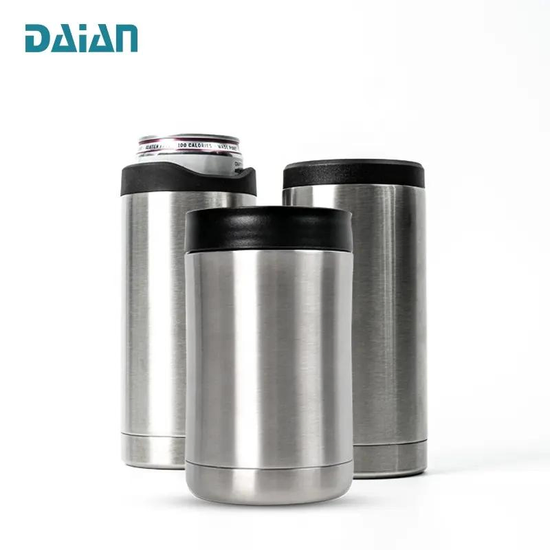 Custom Logo Stainless Steel Slim Can Cooler Holder