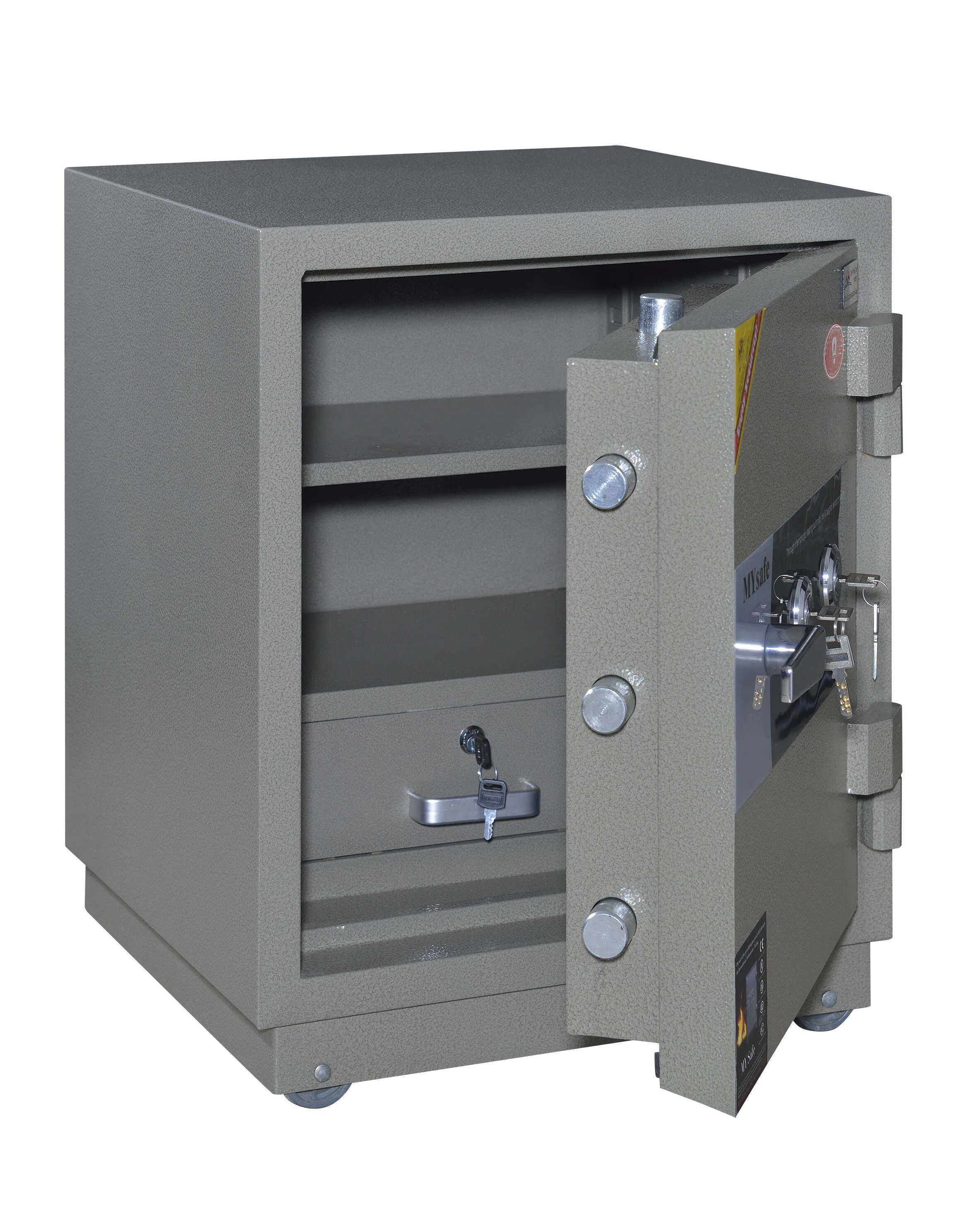 High-Security Fireproof Metal Safe with Digital Lock & Fingerprint