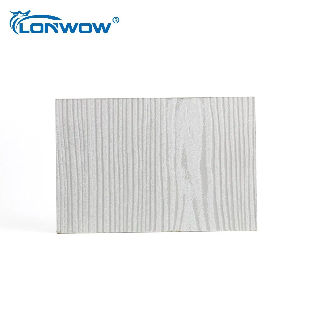 Wood Grain Fiber Cement Board Decorative Wall Siding