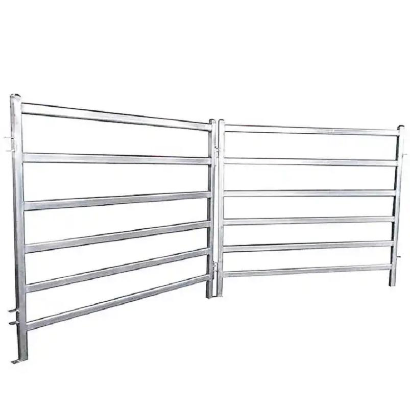 Heavy Duty Galvanized Metal Round Pen Cattle Corral Fence Livestock Wire Fence Farm Horse Yard Fence Panels