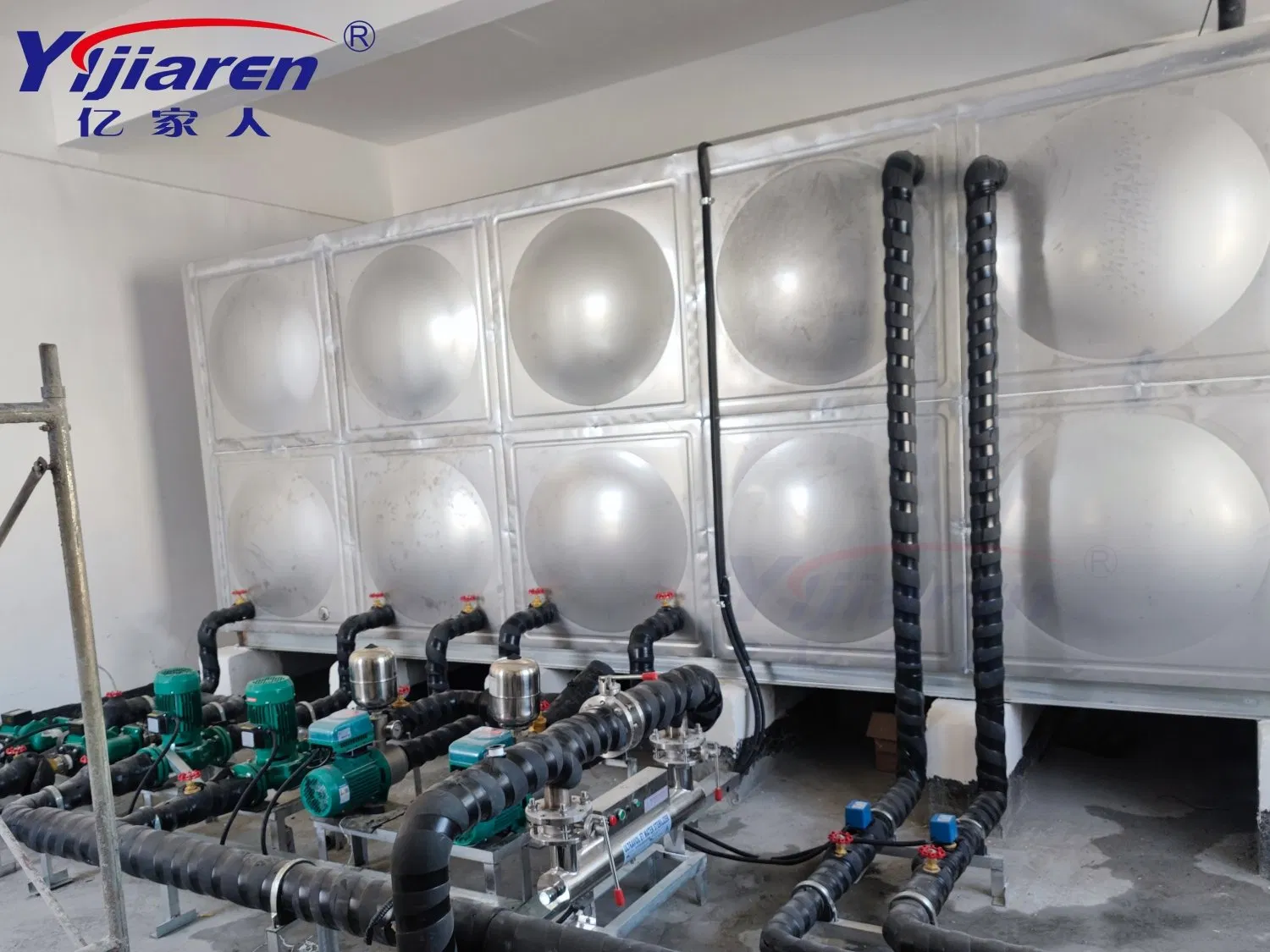 Square Stainless Steel Sealing Modular Flexible Storage Hot Water Tank