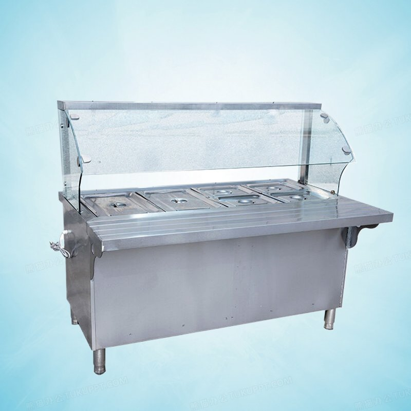 Commercial Electric 4 Pans Bain Marie Buffet Lunch Display Portable Food Warmer