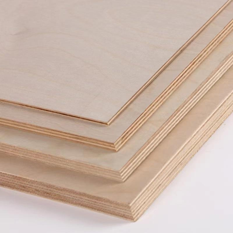 Melamine Plywood Panel Poplar Core E1 Glue for Furniture