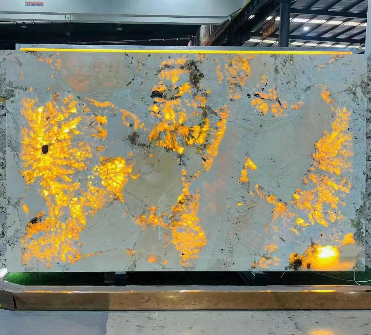 Luxury Villa Background Wall Decor Translucent Quartzite Marble Stone Slab