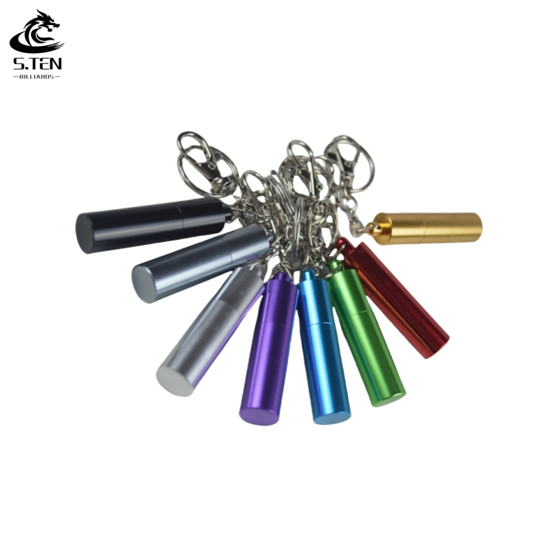 Mini Billiard Keychain Cue Tip Sander with Multi-Function