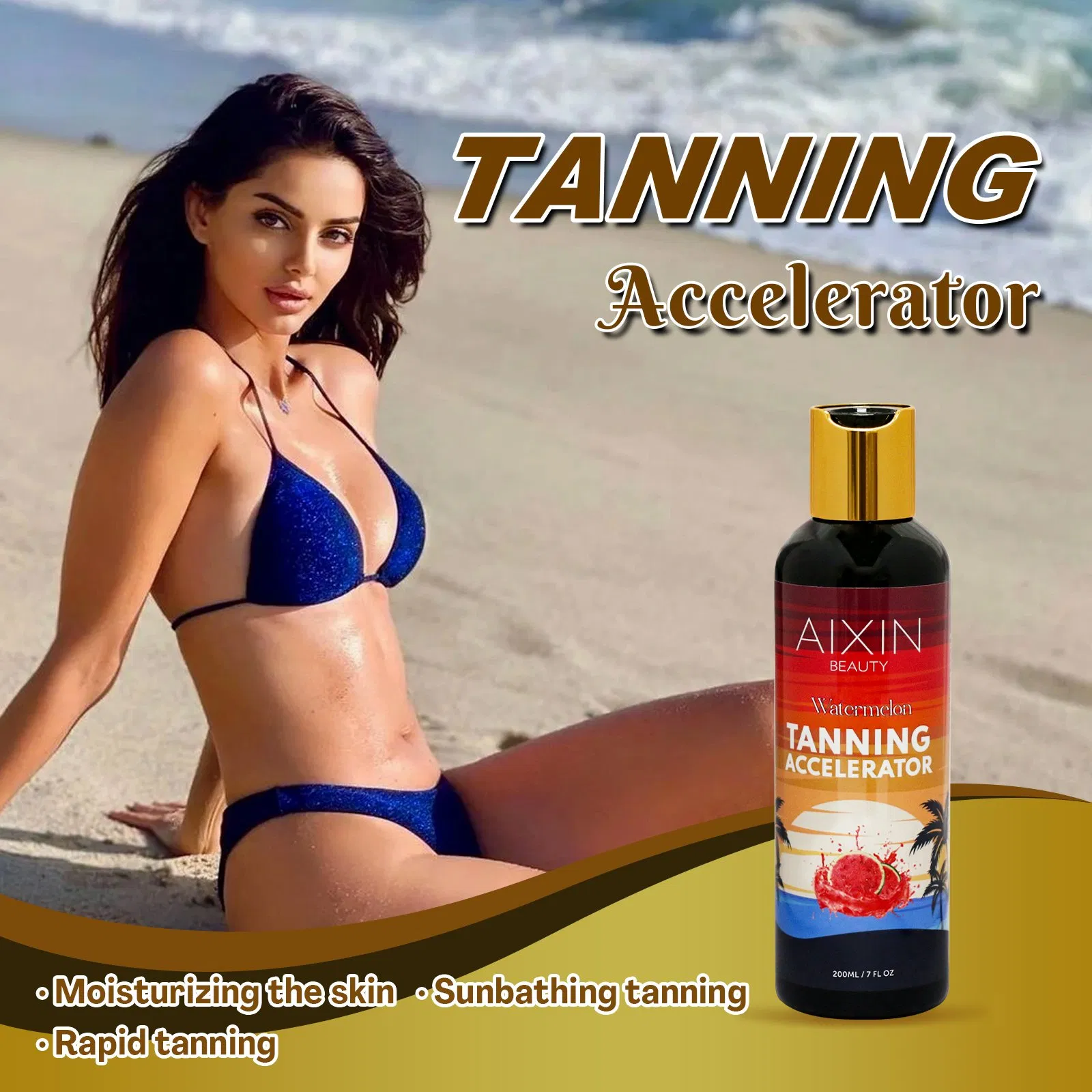Skin Care Tanning Much Faster Natural Enduring Watermelon Tanning Lotion Cosmetics