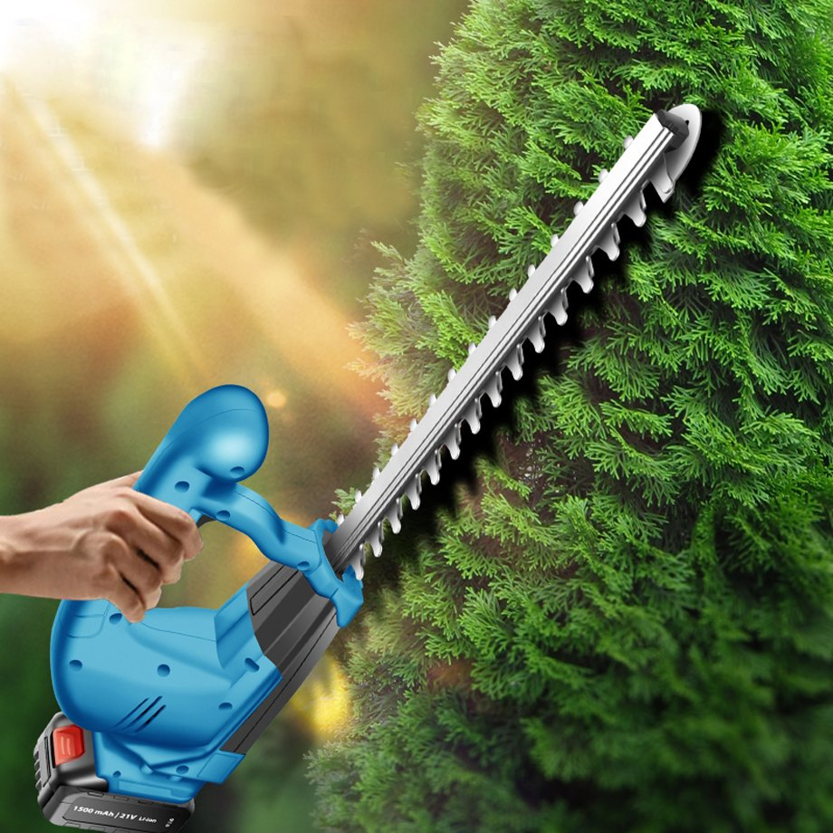 Dual Blade Electric Hedge Trimmer for Garden and Lawn Maintenance