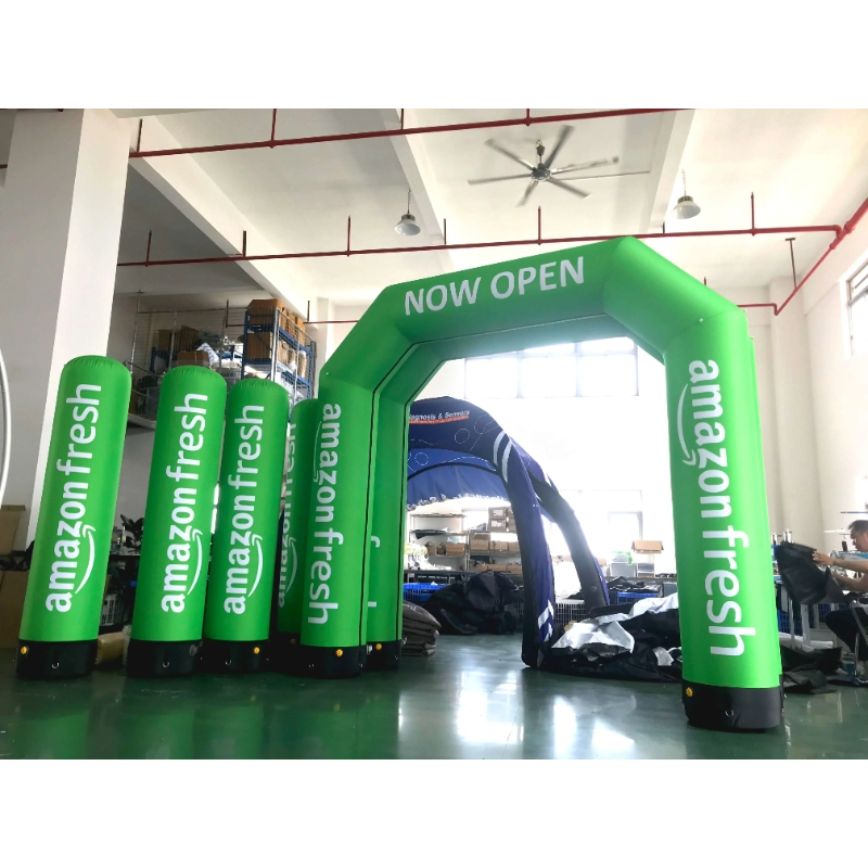 Factory Outlet Inflatable Column for Festivals Custom Color Electric Pump