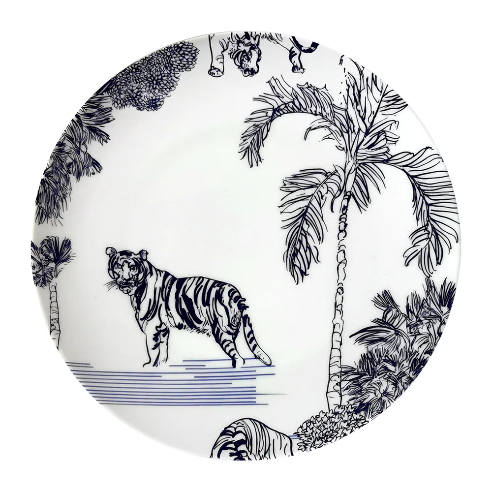 Dinner Plate Pad Printing Porcelainware Ceramic Tableware