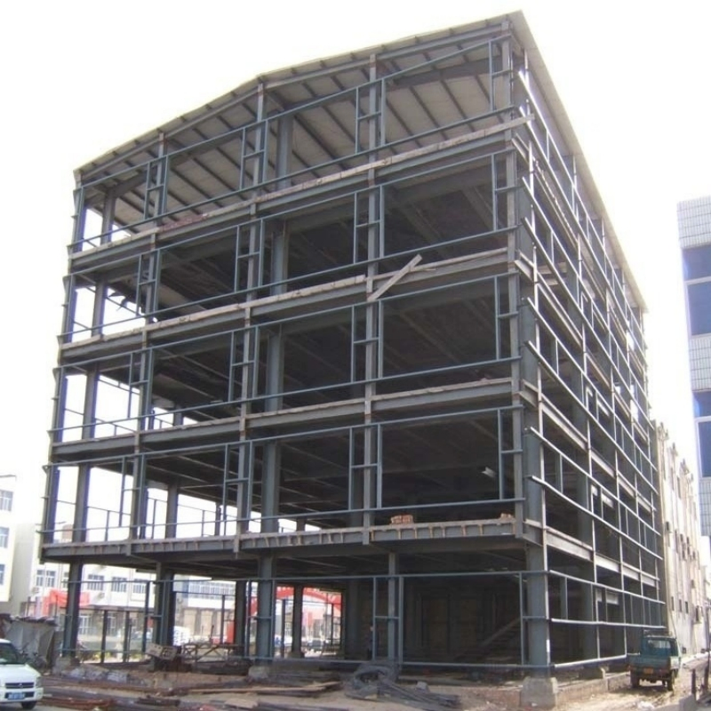 Custom Multi-Floors Prefab Steel Structure Warehouse Metal Hotel Office