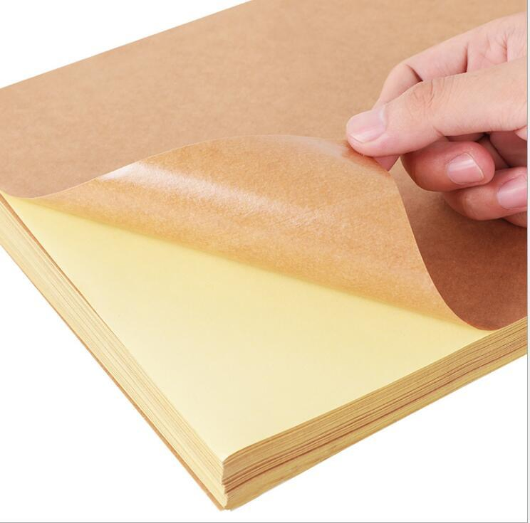 Factory Provide Self Adhesive Kraft Sticker Label Paper
