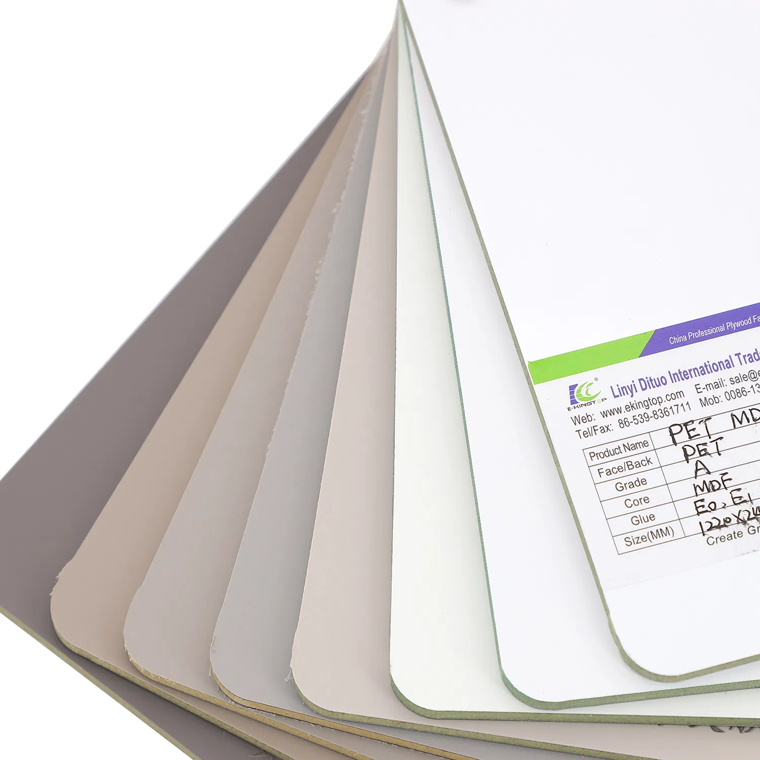 Melamine Paper Laminated MDF Thickness 18mm, E1 Glue