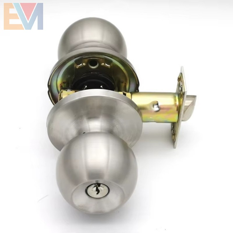 Classic Style Stainless Steel Polished Brushed Interior Bedroom Ball Knob Door Lock