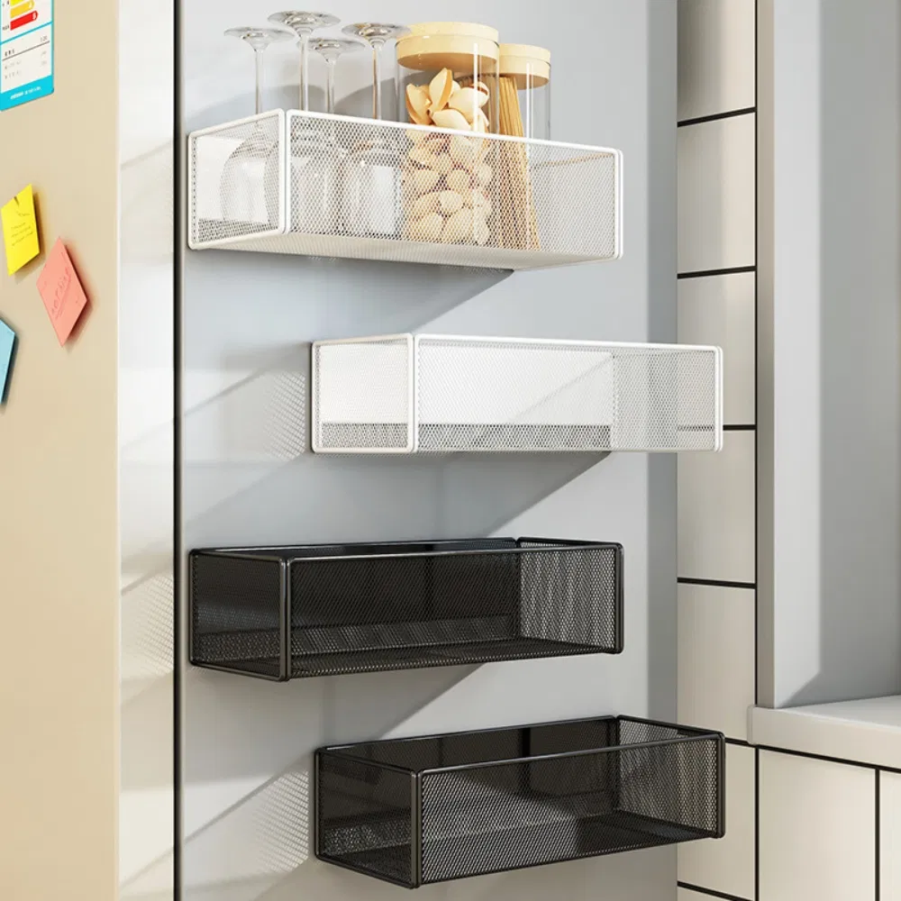 Wall Mounted Hanging Organizer Baskets for Kitchen Bathroom Bedroom Storage Use Mi26233