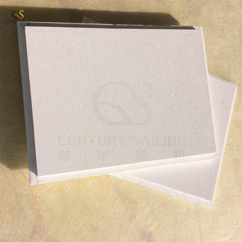 High-Quality Fiberglass in White/Black Color Surface High-Density Fiberglass Ceiling Acoustic