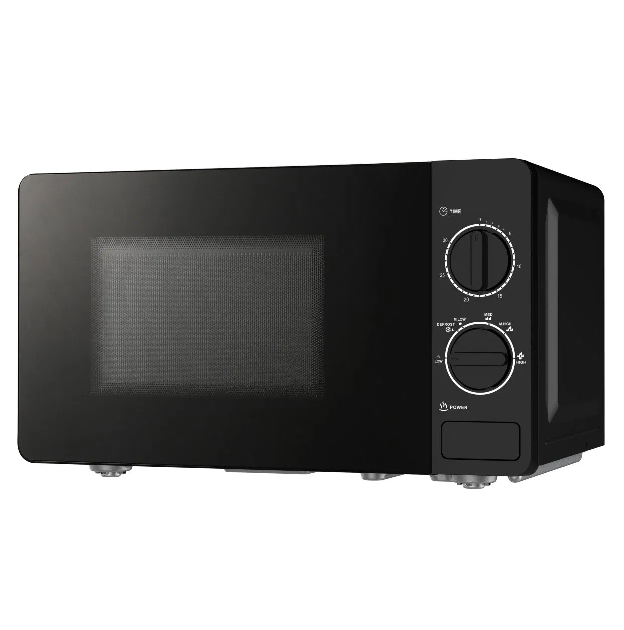 Table Microwave Oven 20L Mechanical Control Black Color