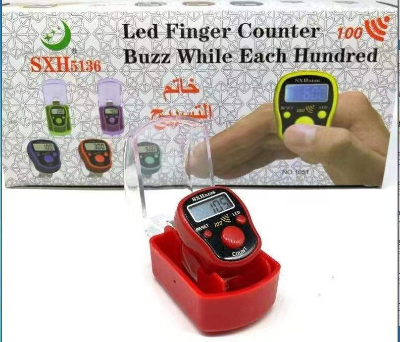 Manufacturer's Ring Type LED Lamp Digital Finger Counter with Whole Hundred Sound