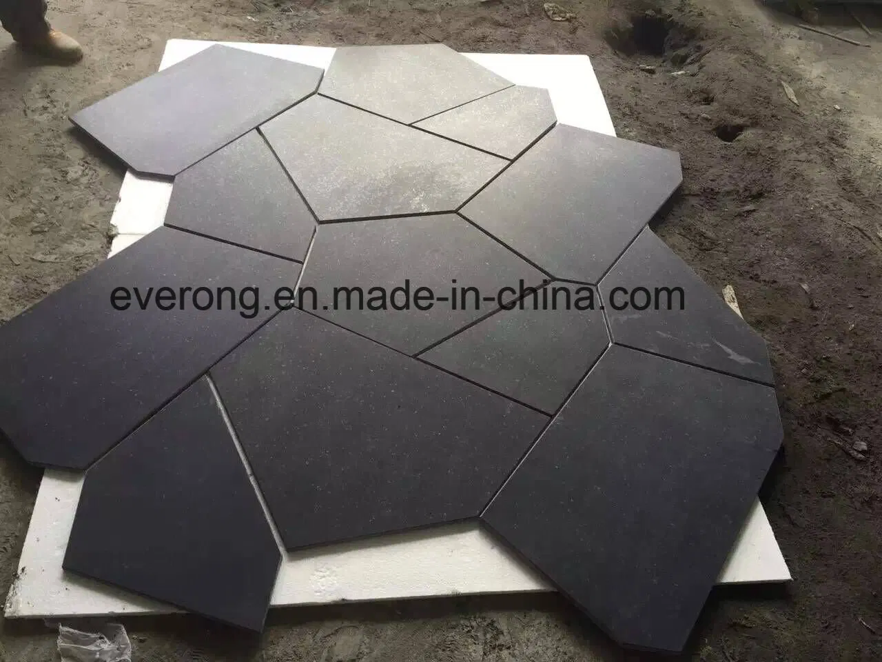 Grey/Black Lava Stone Tiles for Wall Decoration and Flooring