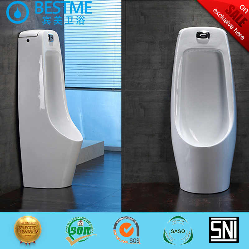 Wc Male Urinal Floor Standing AC or DC Sensor Wall Ceramic Urinal (Bc-8001)