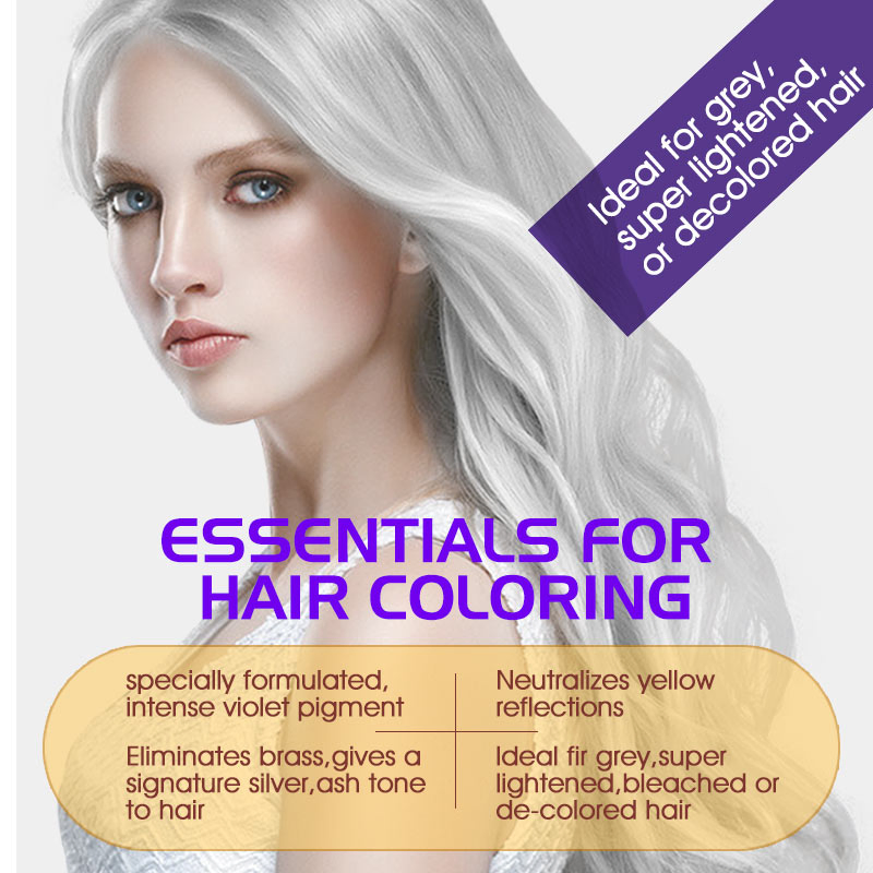 Remove Yellow Hair Color Tone Purple Silver No Yellow Shampoo