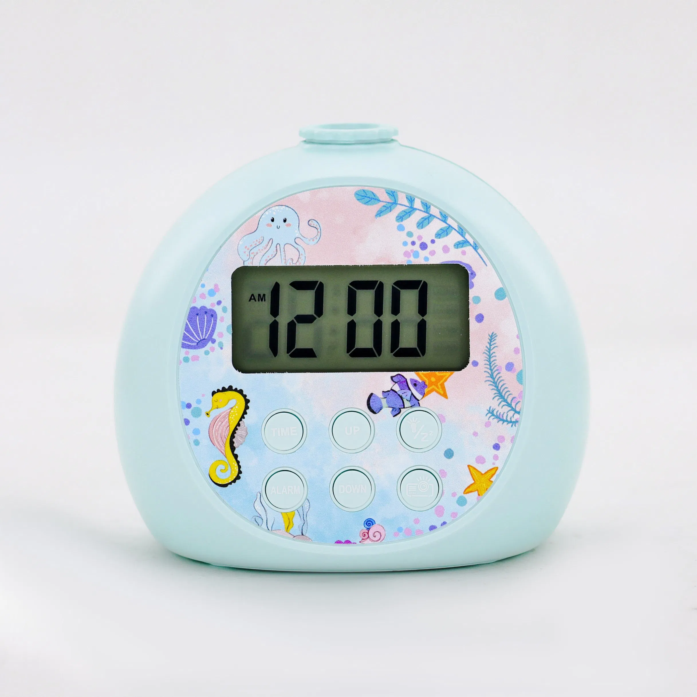 New Kids Smart Sleep Trainer RGB Night Light Projector Table Alarm Clock Timer Digital Display Plastic for Indoor