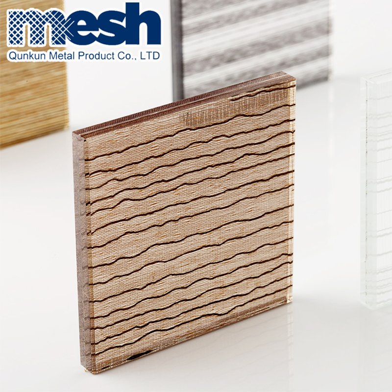 Glass Laminated Bronze Art Mesh for Architective Metal Mesh