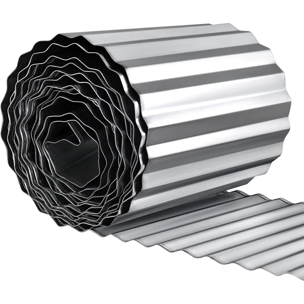 Corrugated Metal Garden Edging 6" X 40FT, Landscape Edging Border