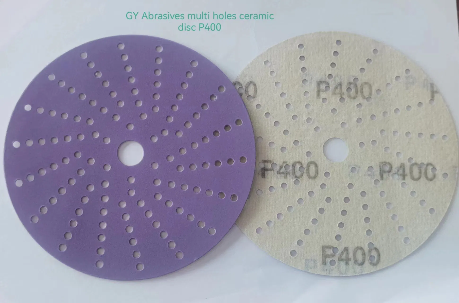 Multi Holes Dust Free Ceramic Sanding Disc-150mm P60 Similar to 3m Cubitron 737u Sandpaper