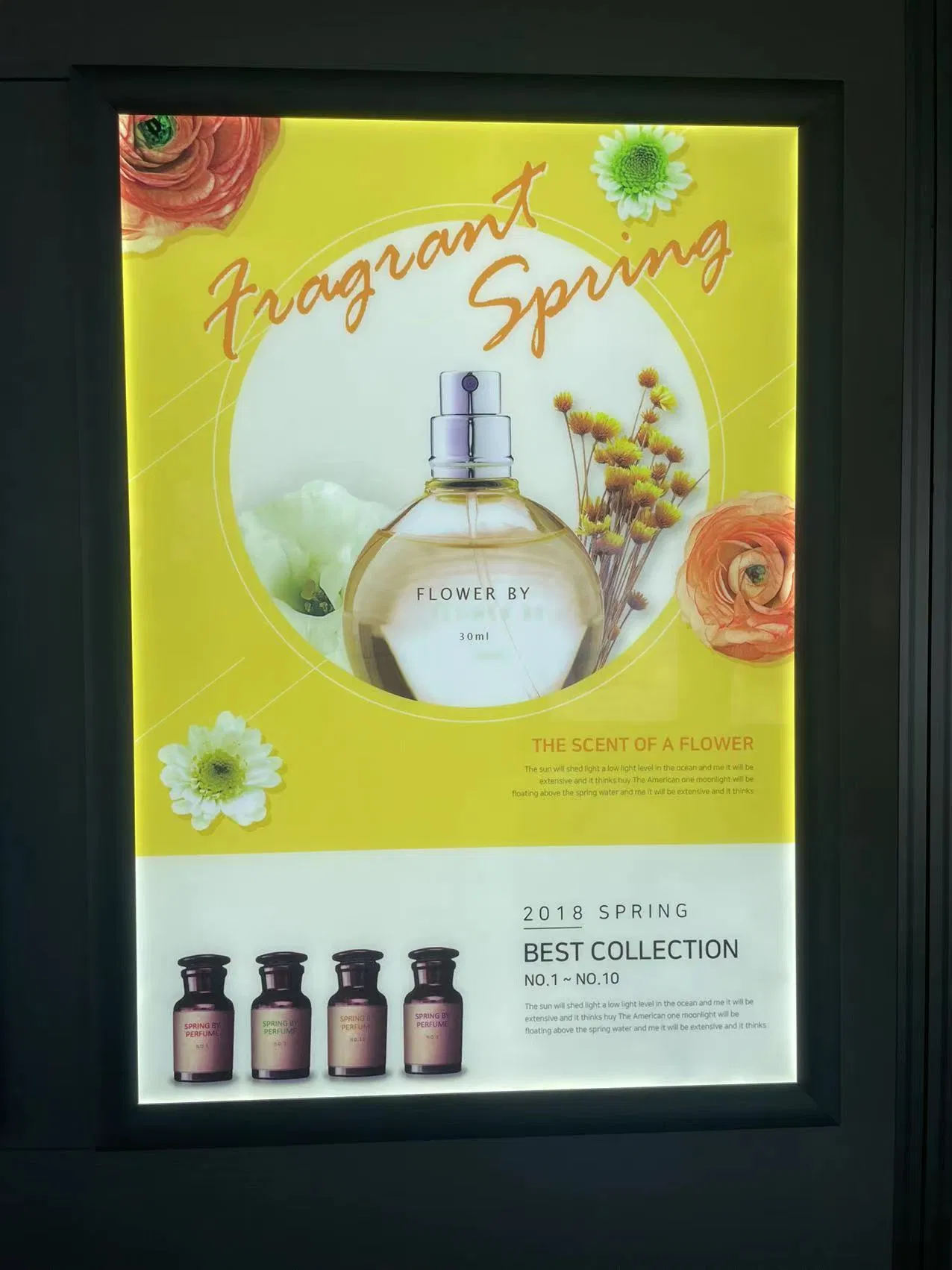 Aluminum Snap Poster Frame Slim LED Movie Light Box Advertising Menu Board