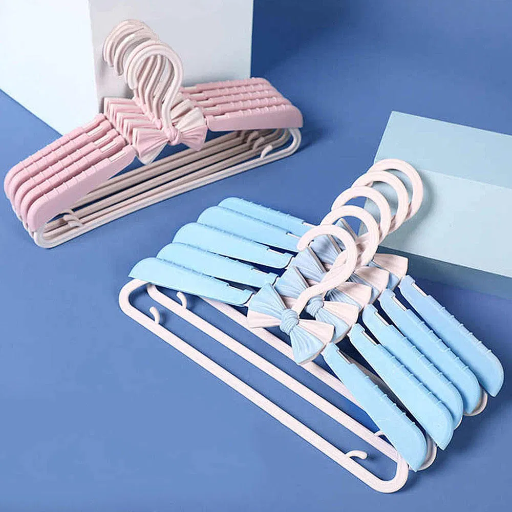 Baby Plastic Hanger with Adjustable Plastic Clamping Hanger