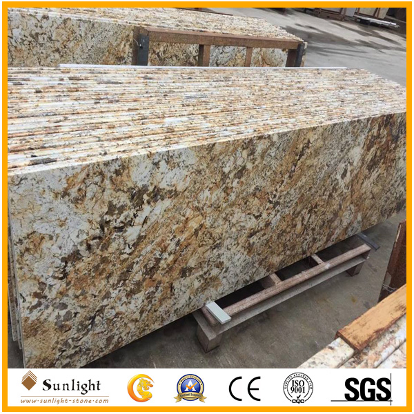 Custom Prefab Oxford Gold/Golden Granite Bathroom Kitchen Countertops